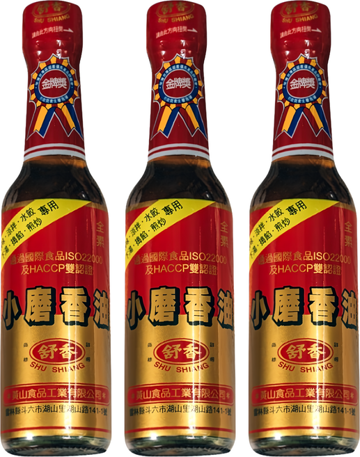 舒香 小磨香油, 220ml, 3瓶