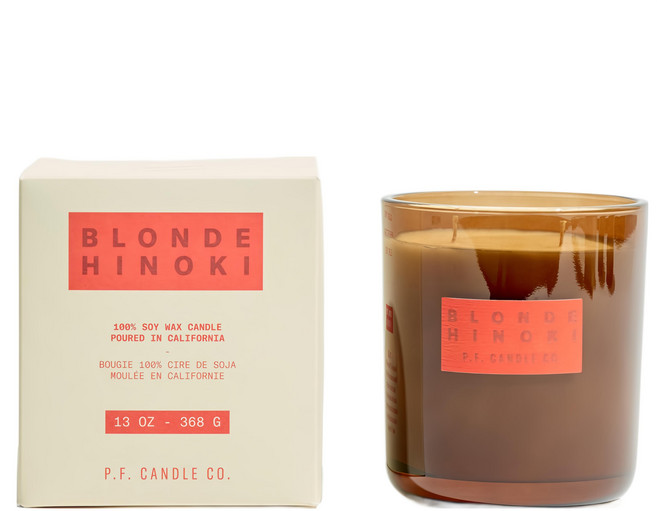 P.F Candleco. 大豆蠟燭, 金色檜木, 368g, 1件