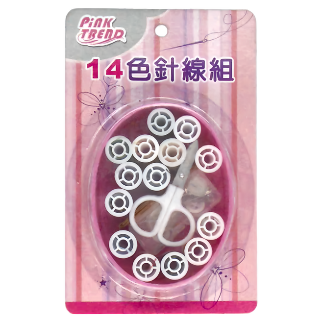 PinK TREnD 品創 14色針線組 I-067, 多色, 1組