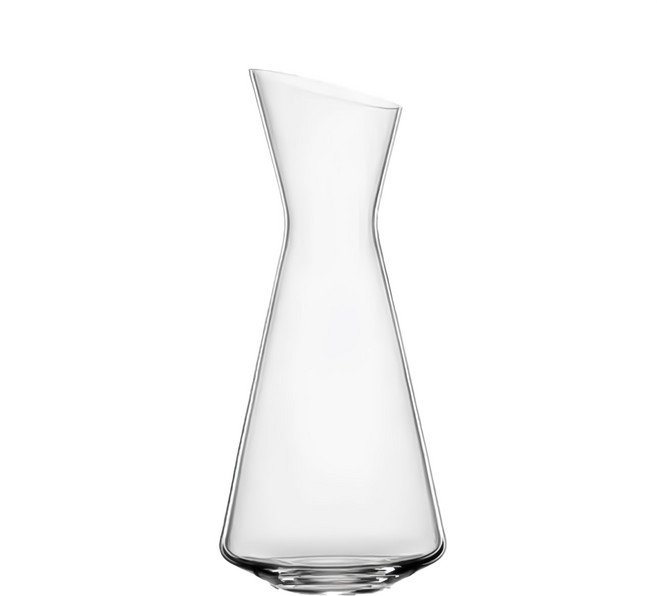 SPIEGELAU Style醒酒器 1L 德國水晶玻璃 傾斜瓶口設計 品酒聚會適用, 1個