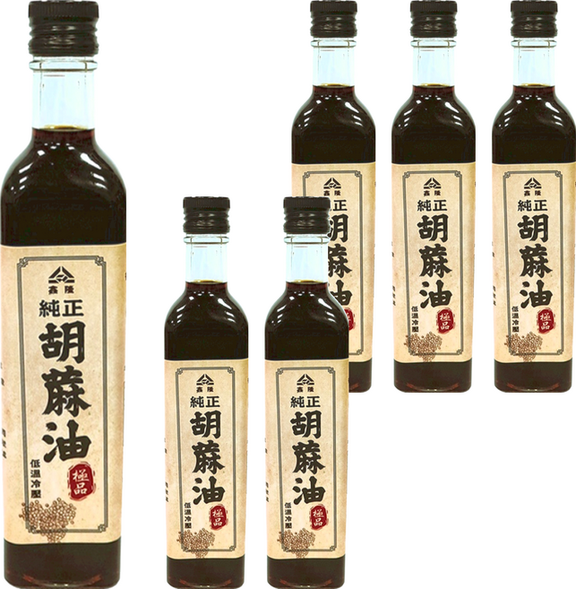 鑫隆 純正胡麻油, 500ml, 6瓶