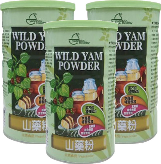 元豪食品 山藥粉 純素, 600g, 3罐