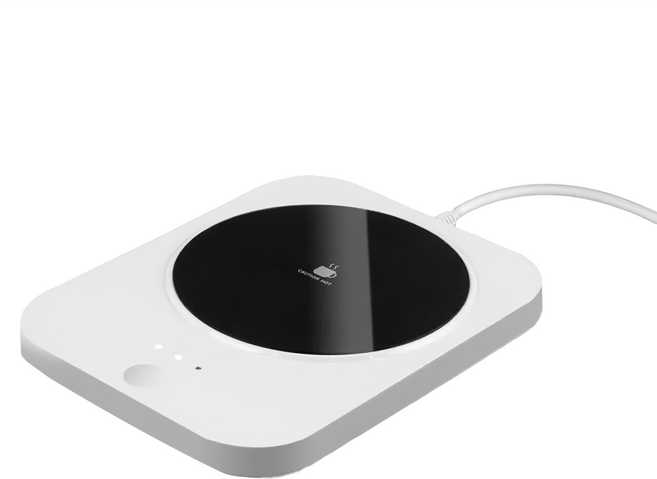 aibo 觸控式USB恆溫暖杯墊 三檔調溫 記憶功能 8小時斷電, 白色, 1個