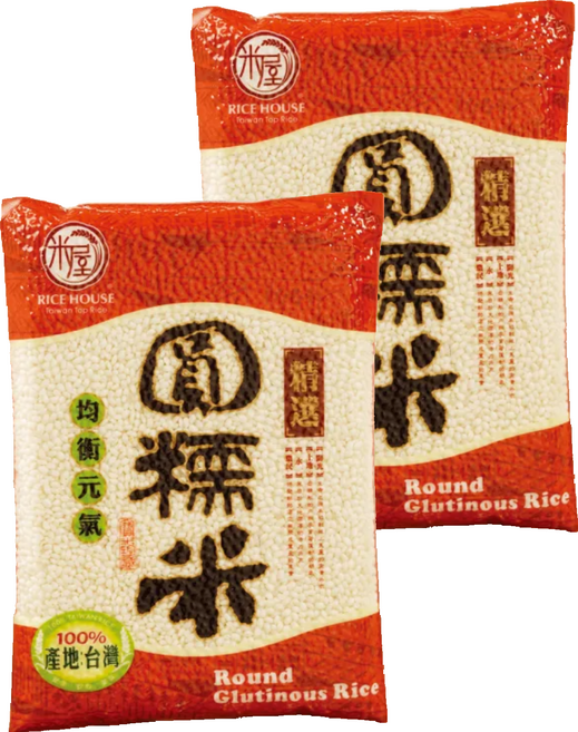 RICE HOUSE 米屋 圓糯米, 600g, 2包