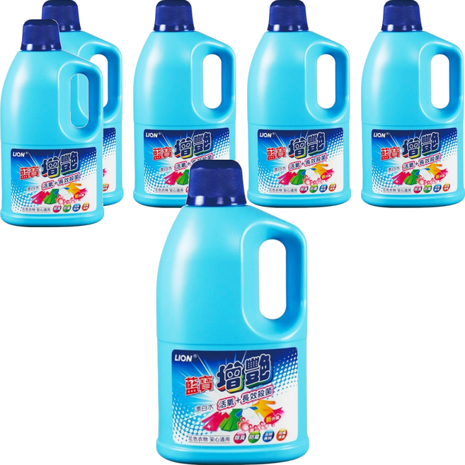 藍寶 增豔漂白水, 2L, 6瓶