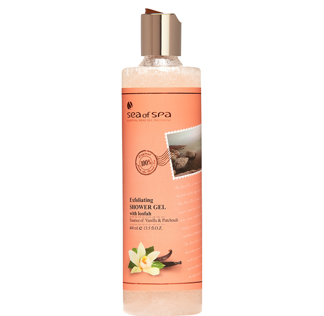 sea of spa 香草廣藿香去角質沐浴露, 530g, 400ml, 1瓶
