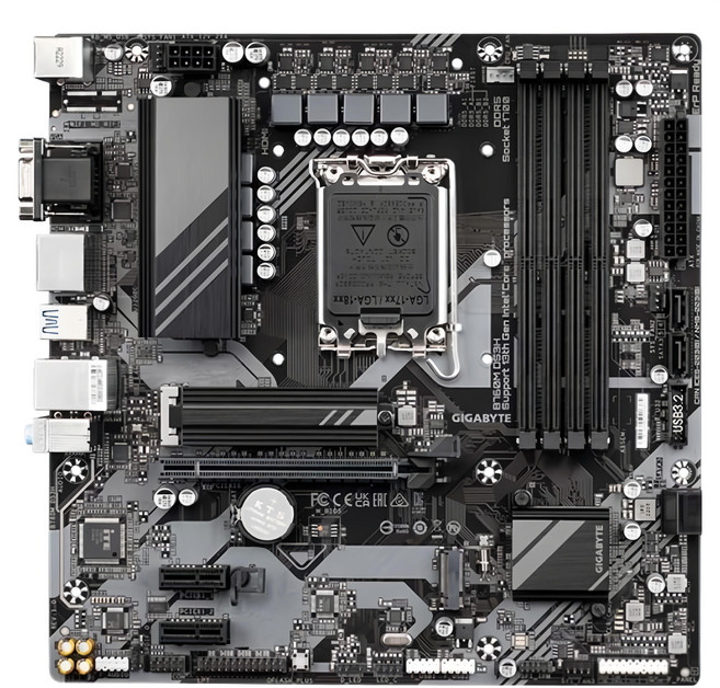 GIGABYTE 技嘉科技 主機板, B760M DS3H, 4個