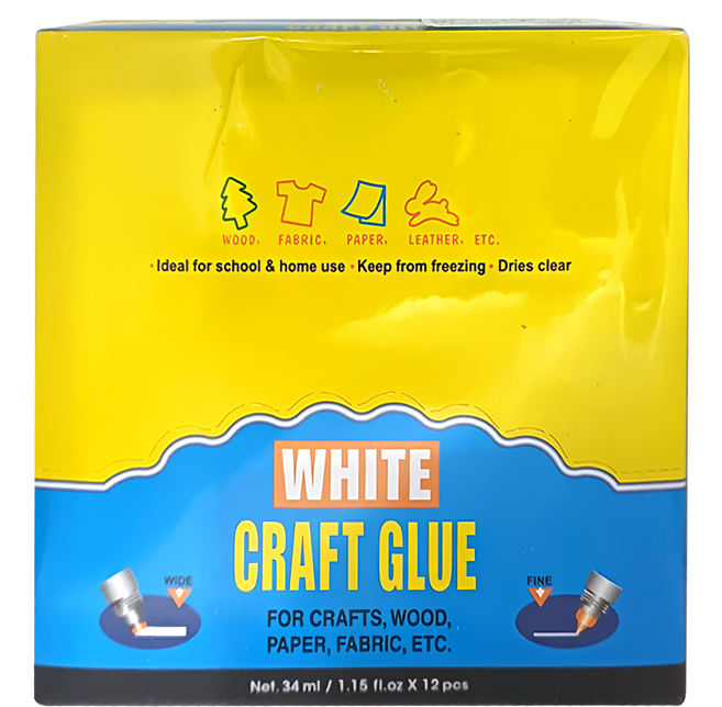 AMOS 阿摩司 雙頭白膠 盒裝, 408ml, 12個