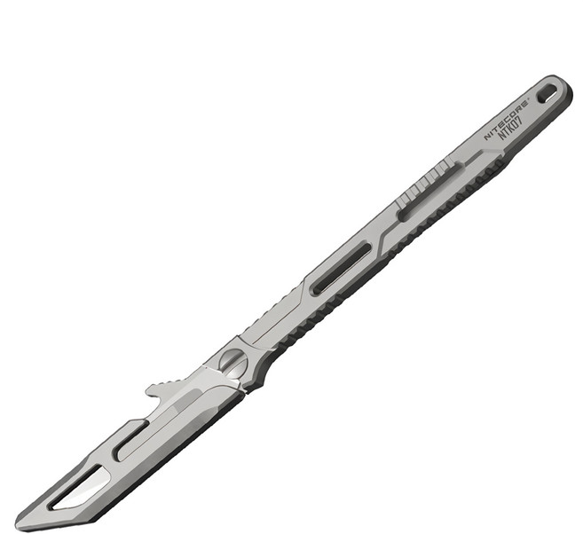 NITECORE 奈特科爾 鈦合金小刀 可換刀片 11號手術刀 輕量便攜, 1支, 銀色