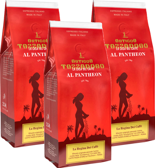 TAZZADORO 金杯咖啡 女王咖啡粉, 咖啡粉, 250g, 3包