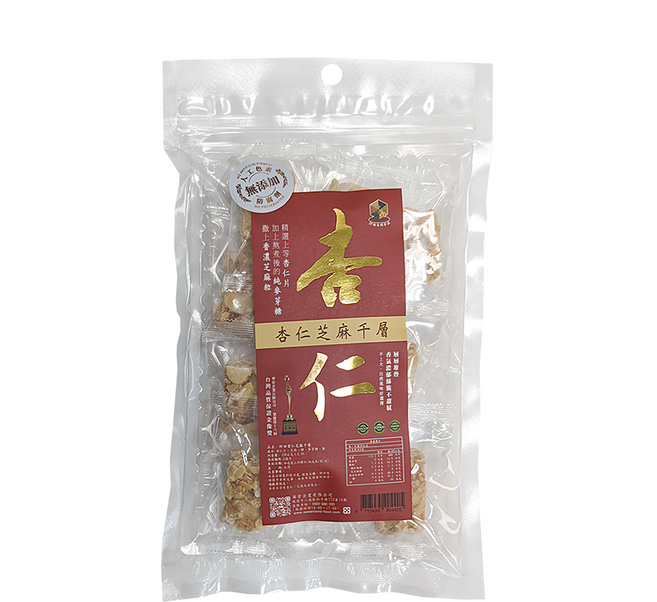 珍田生機 杏仁芝麻千層, 120g, 1袋