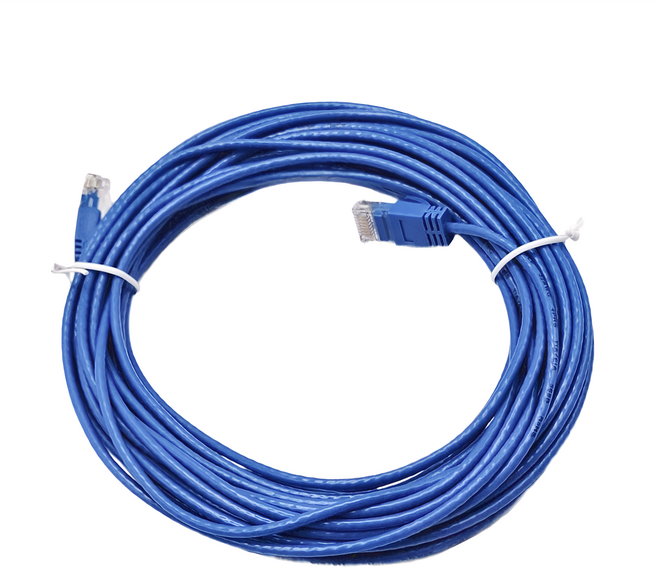 POLYWELL 寶利威爾 CAT6 極細高速網路線 PW15-W58-R100, 藍色, 10m, 1條