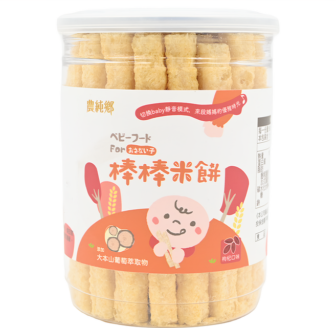 農純鄉 棒棒米餅 8個月以上, 枸杞, 50g, 1罐