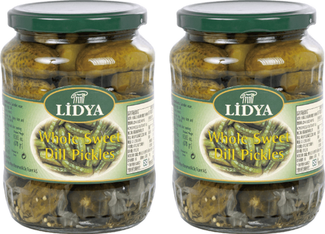 LIDYA 莉迪亞 時蘿醋酸黃瓜, 370g, 2罐