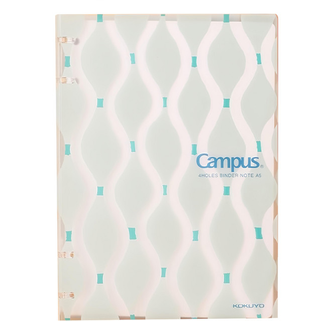 KOKUYO 國譽 Campus SOUSOUIII 4孔活頁本 8mm橫線 A5, 淺綠色, 1本