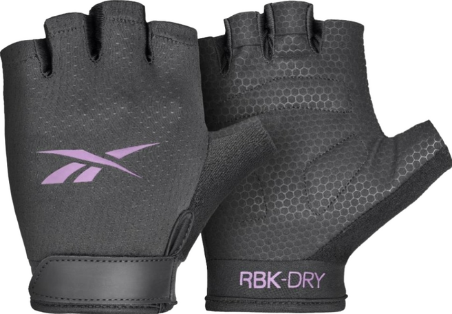 Reebok 銳步 Fitness Gloves 短指透氣健身手套, 粉色, 1雙