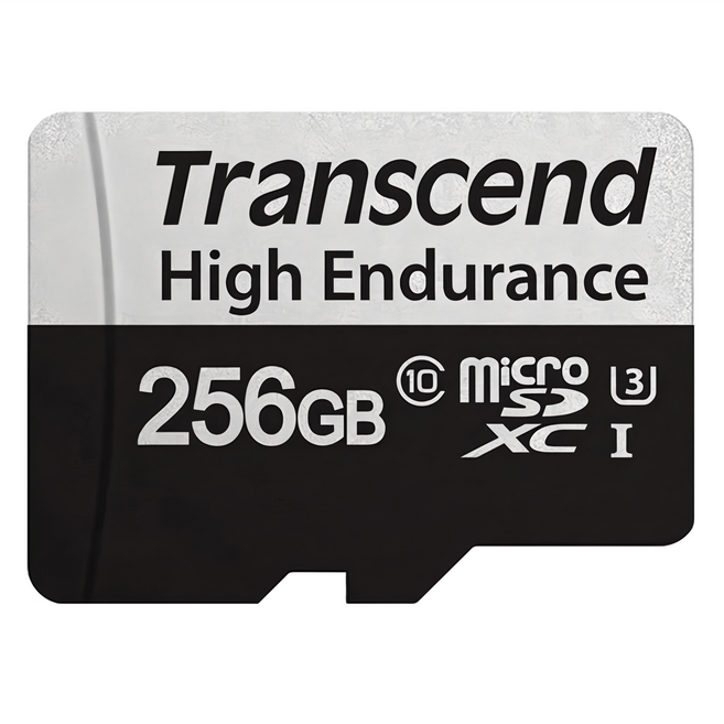 Transcend 創見 350V高耐用記憶卡 microSDXC, 256GB, 1個