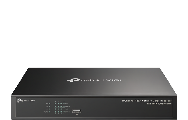 tp-link VIGI 8 路 PoE+ 網路監控主機/監視器主機, NVR1008H-8MP, 1個
