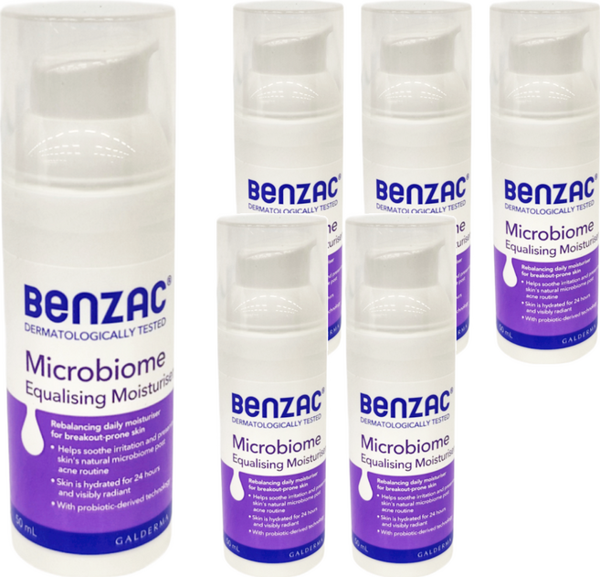 BEnZAC 倍克痘益菌修護乳 舒潤肌膚, 6瓶, 50ml