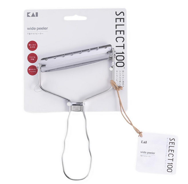 KAI 貝印 SELECT100 DH-3107 T型刮皮器, 銀色, 1個