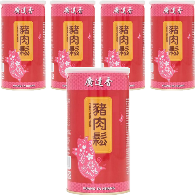 廣達香 豬肉鬆, 230g, 5罐