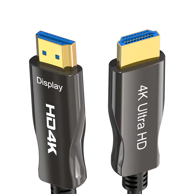 MoZuo 魔宙 HDMI2.0 高清數位4K60HZ鋅合金光纖線, 20m, 灰色, 1條