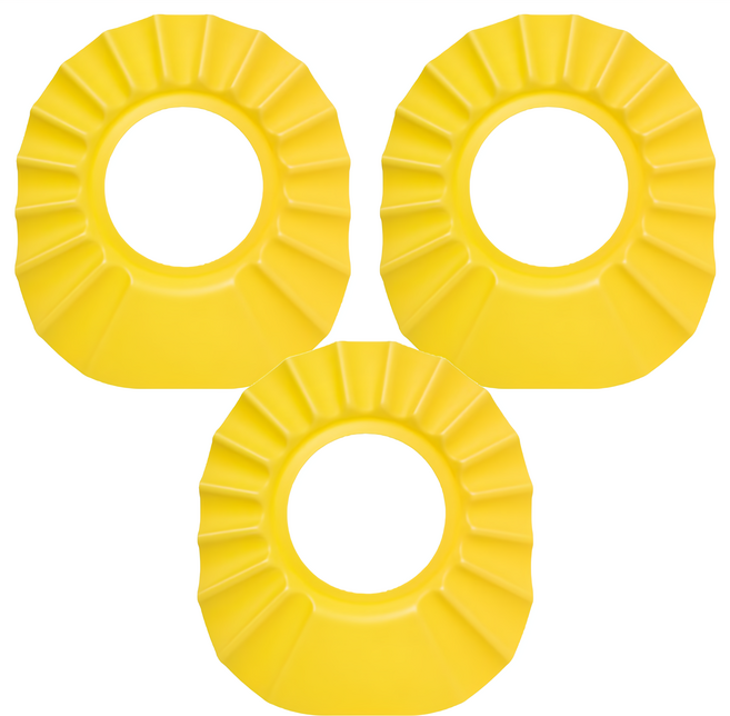 BUSYANGEL 幼兒洗髮帽, 黃色, 3個