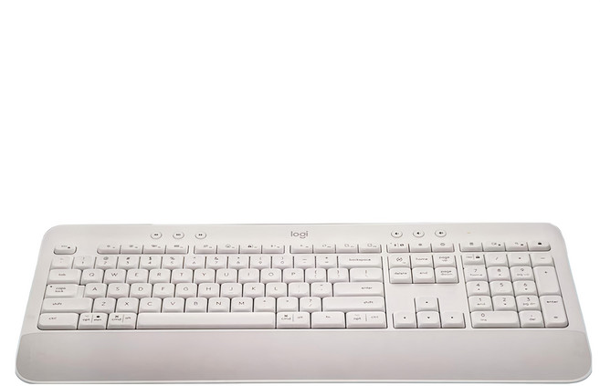 logitech 羅技 公司貨 無線鍵盤, K650, 珍珠白, 製造軸