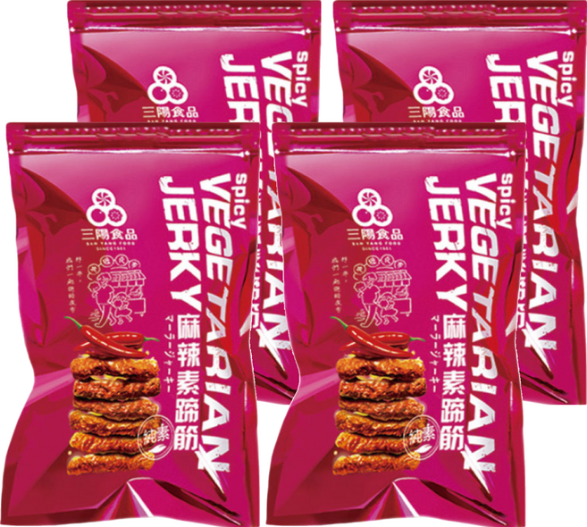 三陽食品 麻辣素蹄筋, 250g, 4包