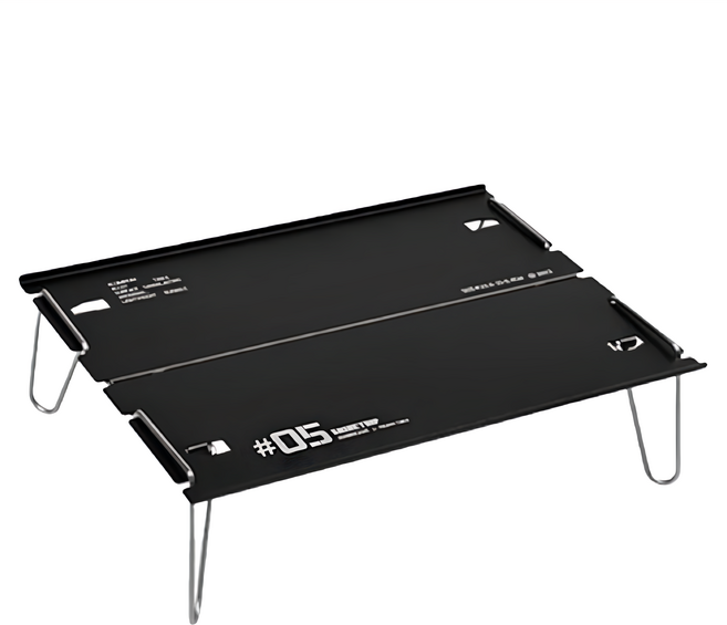 ShineTrip 山趣 輕翼兩片桌 358g, 黑色