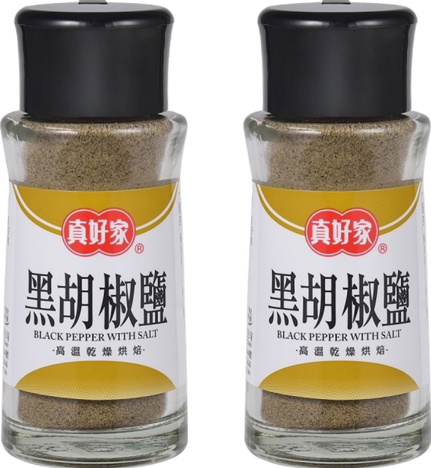 真好家 黑胡椒鹽, 45g, 2瓶