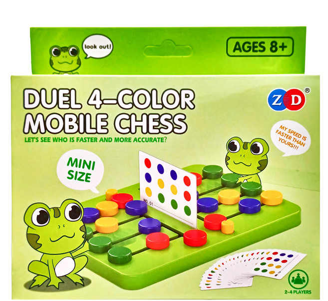 益智 對戰四色走位棋 8歲以上 2~4人, 1盒