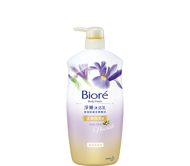 Biore 蜜妮 淨嫩沐浴乳 柔嫩潤澤型 馥郁紫鳶香, 1kg, 1瓶