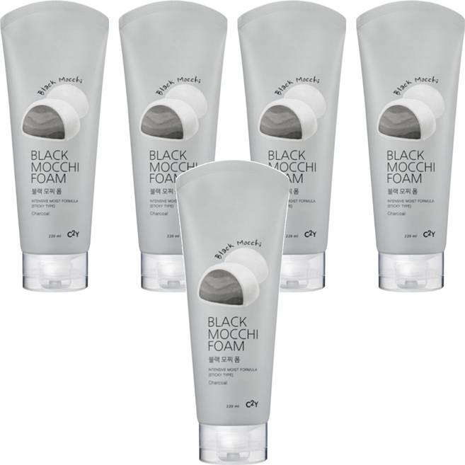 C2Y 黑麻糬泡沫洗面乳, 220ml, 5條