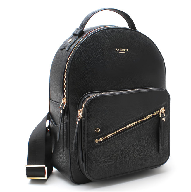 SAINT SCOTT 女用 康妮 背包, 黑色