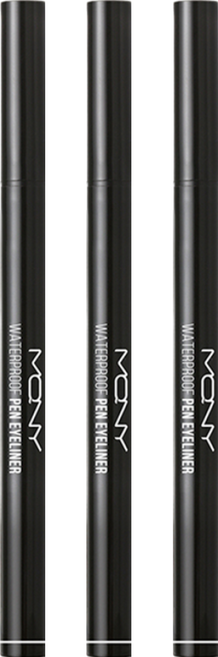 MACQUEEN NEWYORK 防水眼線液筆 0.6g, Deep Black, 3支