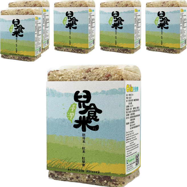 Chila 兒食樂 兒食米 三合一 4個月以上, 胚芽米 + 紅藜麥 + 紅米, 500g, 6包