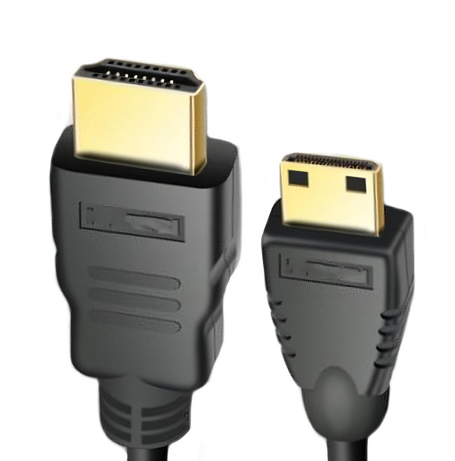 UniSync Mini HDMI-HDMI高畫質4K影音鍍金頭傳輸線 5M, 黑色, 1條