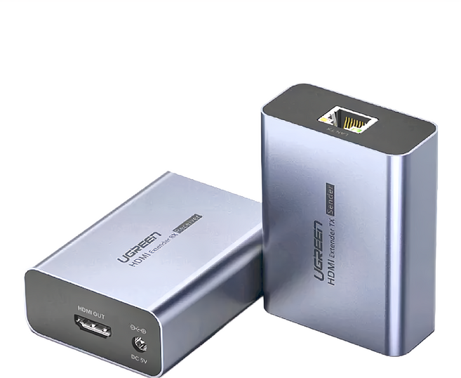 UGREEN 綠聯 HDMI 訊號延長器 發射端 + 接收端 支援50M, CM196, 1個