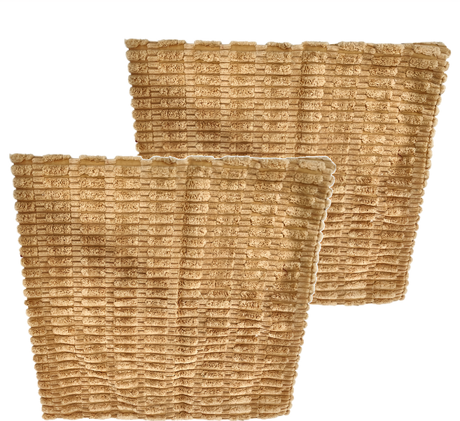 KUIBAO 快豹生活 麥穗燈芯絨抱枕套(僅有皮套) 2個