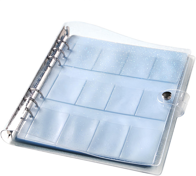 2Youngdesign 6孔亮片卡冊, 透明, 10張