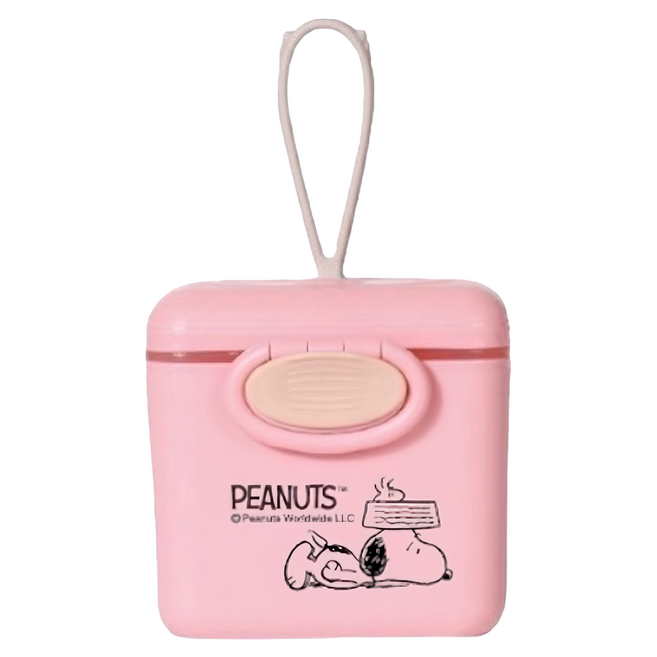PEANUTS 史努比 方形便攜奶粉盒 EW333P 450ml, 粉紅色, 1個
