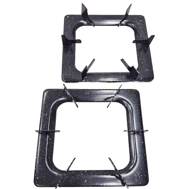 GOZENBO 御膳坊 噴點爐架組, 方形 黑色, 1組