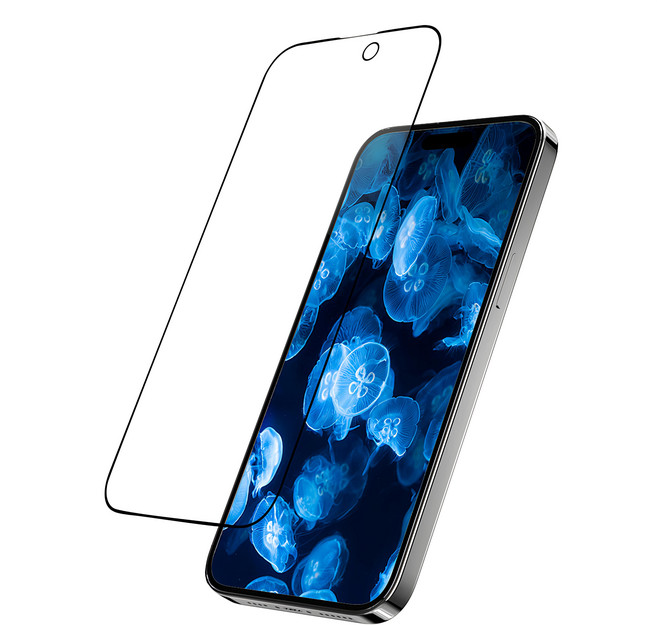 HIPPORIZZ Zircon 螢幕保護貼 for iPhone 16 Pro 9H HD Clear 防爆 3D弧面 過濾藍光 透明