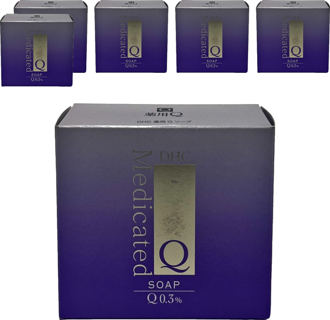 DHC Q10晶妍皂 飽滿Q10 豐富泡沫 洗出嬌嫩不緊繃的柔滑膚觸, 100g, 6個