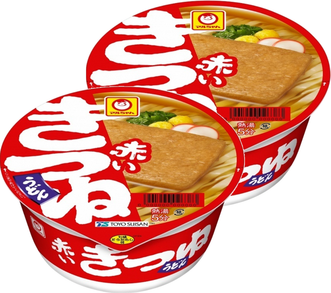 Maruchan Aka Midori 烏龍麵碗麵 豆皮風味, 96g, 2入