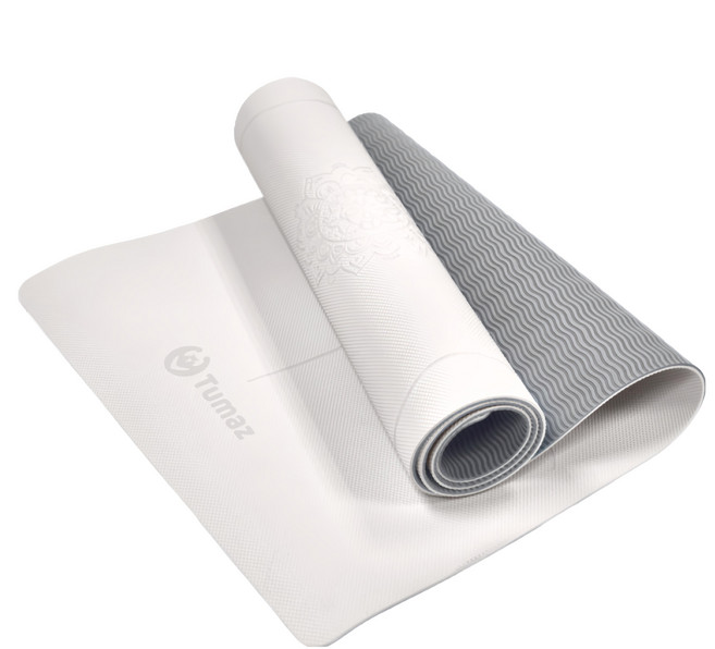 Tumaz 月熊 TPE正位線瑜珈墊, 質感岩灰, 1個