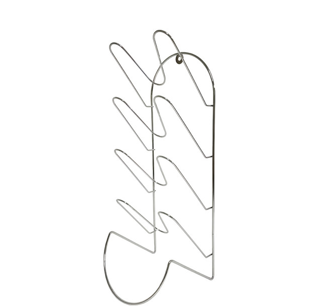 橘之屋 四層鍋蓋砧板架 可站立/安裝於牆面收納, Silver, 1個