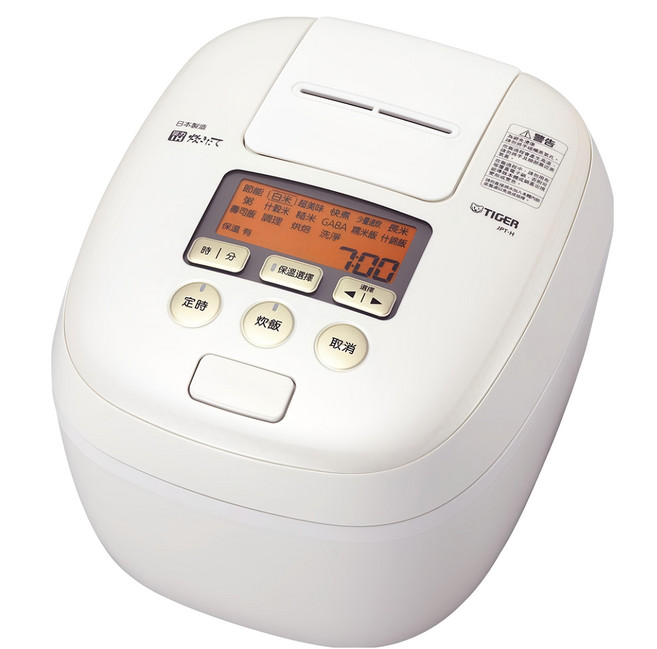 TIGER 虎牌 可變式雙重壓力IH炊飯電子鍋 6人份, JPT-H10R, 白色