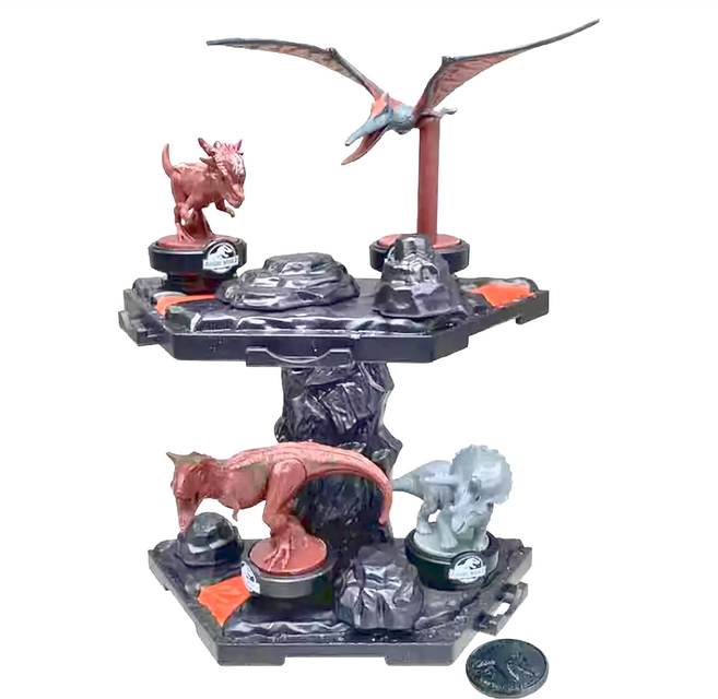 EpochGames 侏儸紀平衡遊戲簡易版 火山場景 4歲以上, 多色, 1盒